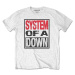 System of a Down Tričko Triple Stack Box Unisex White