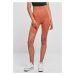 Women's high-waisted terracotta shorts