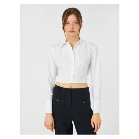 Koton Corset Detailed Crop Shirt