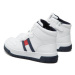 Tommy Hilfiger Sneakersy High Top Lace-Up Sneaker T3B9-32485-1351 M Biela
