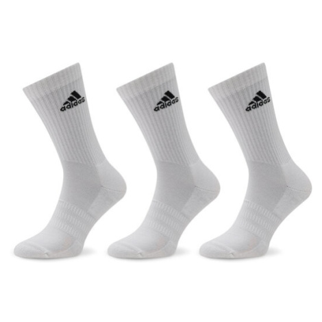 Adidas Ponožky Vysoké Unisex Cushioned Crew Socks 3 Pairs HT3446 Biela