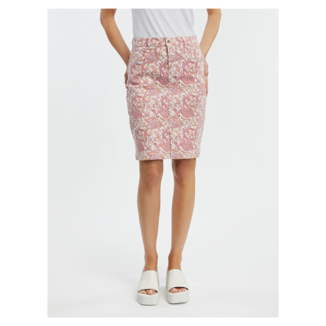 Orsay Pink Women Patterned Denim Skirt - Women