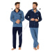 Hotberg(M-Max) Pánske pyžamo Norbert670 2-tm.modrá