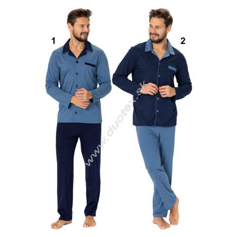 Hotberg(M-Max) Pánske pyžamo Norbert670 2-tm.modrá