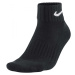 Nike 3PPK VALUE COTTON QUARTER 3PPK VALUE COTTON QUARTER - Športové ponožky, čierna, veľkosť