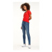 Rifle - Tommy Jeans MID RISE SKINNY NORA SDLGM modré