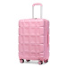 KONO škrupinová batožina s TSA zámkom ABS - ružová - 69L