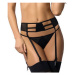 Women's sensual garter belt Celine / PPN - black