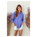 Trendyol Light Purple Single Pocket Boyfriend/Wide Fit Cotton Woven Shirt