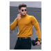 Madmext Mustard Turtleneck Sweater 4656