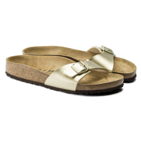 Birkenstock Madrid Birko-Flor Gold regular wide žabky (1016106) pre ženy