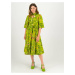 Light Green Women Floral Dress Blutsgeschwister Sneaky Diamon - Women