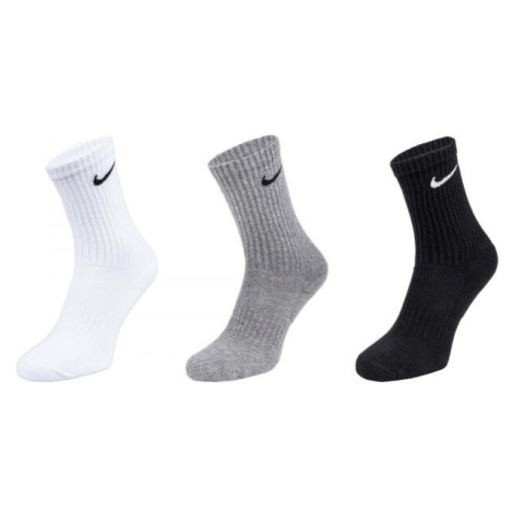 Nike EVERYDAY CUSH CREW 3PR U Ponožky, čierna, veľkosť