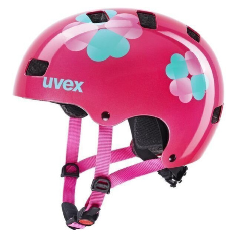UVEX Kid 3 Pink Flower Detská prilba na bicykel