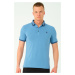 T8586 DEWBERRY MEN'S POLO NECK T-SHIRT-INDIGO-2