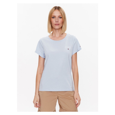 Tommy Hilfiger Tričko UW0UW04525 Modrá Relaxed Fit