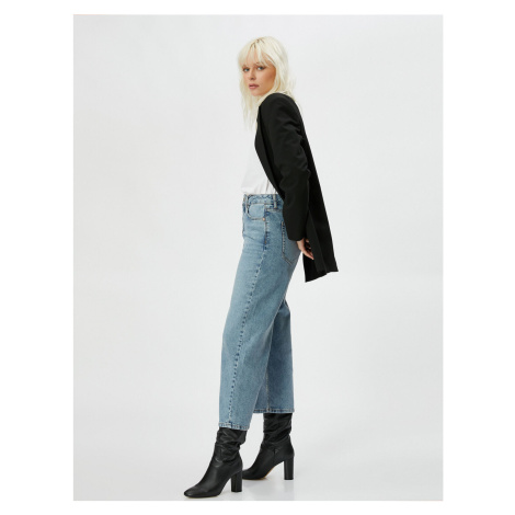 Koton krátke džínsy extra široký vysoký pás - Bianca Jean