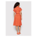Lauren Ralph Lauren Košeľové šaty 200862013001 Oranžová Regular Fit