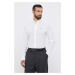 Bavlnená košeľa Gant pánska, biela farba, slim, s golierom button-down