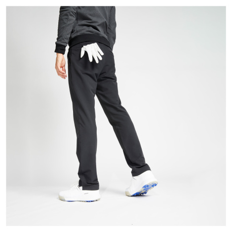 Pánske zimné golfové nohavice CW500 čierne INESIS