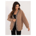 Brown loose cardigan without fastening