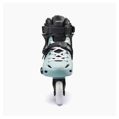 Kolieskové in-line freeridové korčule MF500 HardBoot svetlá kaki