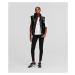 Vesta Karl Lagerfeld Branded Zip Padded Vest Black