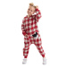 Denokids Fox Plaid Girl's Buttoned Woven Jumpsuit