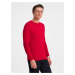 Ombre Classic men's sweater with round neckline - red