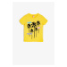 Koton Yellow Baby Boy Embroidered T-Shirt
