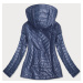 Svetlo modrá dámska bunda s ozdobnou podšívkou (MM21)