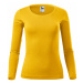 MALFINI Dámske tričko s dlhým rukávom Fit-T Long Sleeve - Žltá