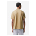 Bavlnené polo tričko Lacoste L1212-001, béžová farba, jednofarebné