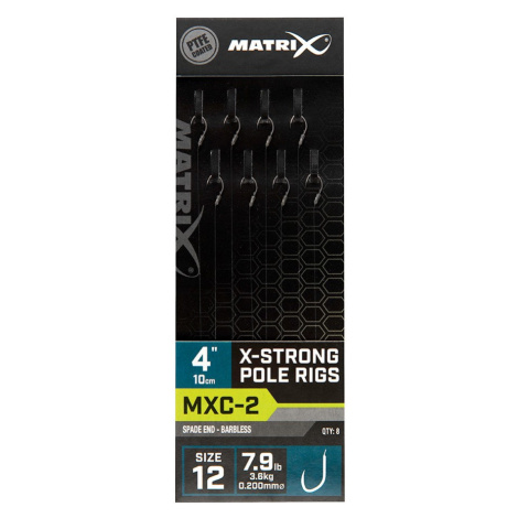 Matrix náväzec mxc-2 x-strong pole rig barbless 10 cm - size 12 0,20 mm