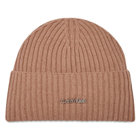 Calvin Klein Čiapka Ck Must Logo Beanie K60K611401 Fialová