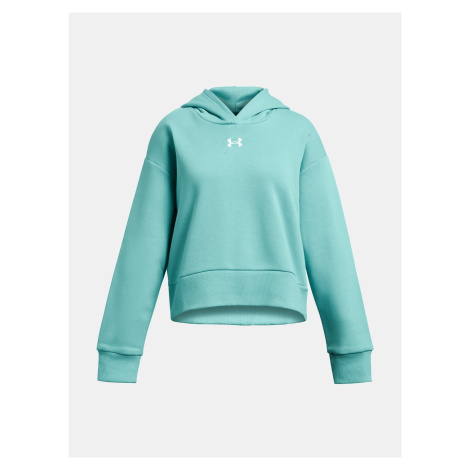 Mikina Under Armour UA Rival Fleece Crop Hoodie-GRN