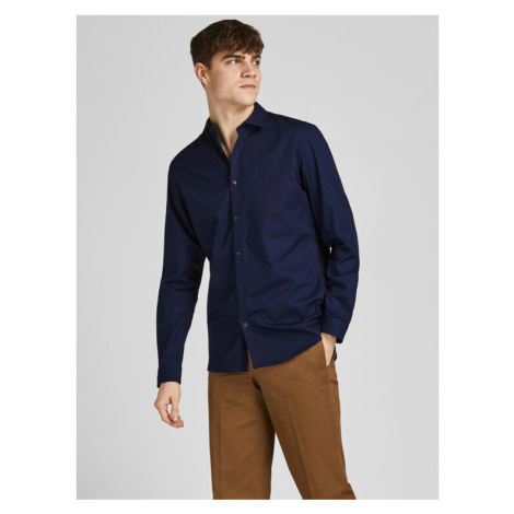 Jack&Jones Košeľa 12201905 Tmavomodrá Slim Fit Jack & Jones