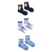 Yoclub Chlapčenské bavlnené ponožky proti pošmyknutiu s ABS vzorom Farby 3-pack SKA-0109C-AA3A-0