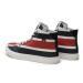 Tommy Hilfiger Sneakersy Th Hi Vulc Street Stripes FM0FM04690 Tmavomodrá