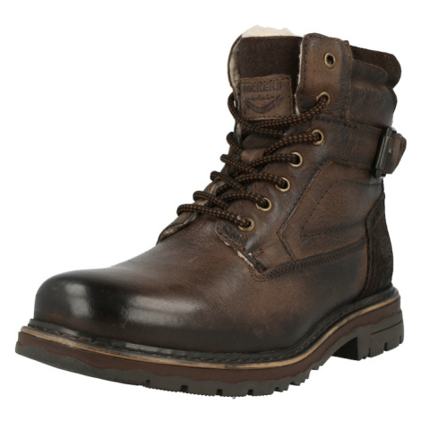 Dockers by Gerli Šnurovacie čižmy  tmavohnedá