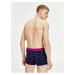 Tmavomodré pánske vzorované boxerky Tommy Hilfiger Underwear