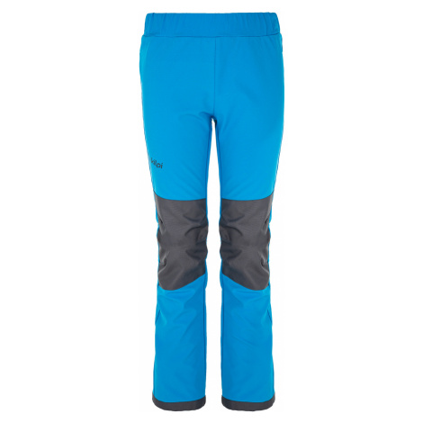 Kilpi RIZO-J Detské softshellové nohavice QJ0454KI Modrá