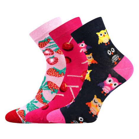 LONKA ponožky Dedotik mix B - dievča 3 páry 117505