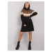 RUE PARIS Black knitted dress