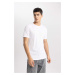 DEFACTO Slim Fit Crew Neck Premium Quality Basic T-Shirt