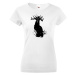 Poľovnícke dámské tričko s potlačou s Jeleňom európskym