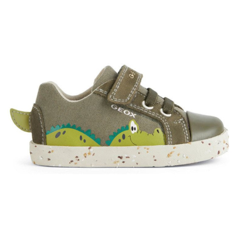 Detské topánky Geox zelená farba
