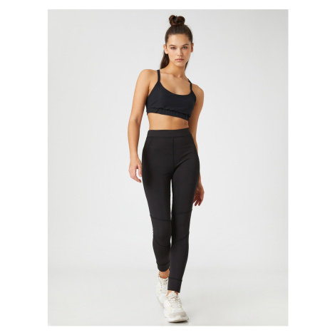 Koton Normal Waist Sports Leggings with Stitching Detail.