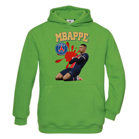 Dětské mikina s potiskem hráče Kylian Mbappé - ideální pro malé fotbalisty