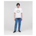 Tričko Karl Lagerfeld Unisex Rsg Athleisure T-Shirt Biela